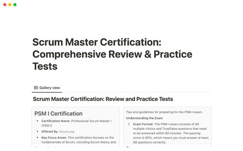 scrum master test sample